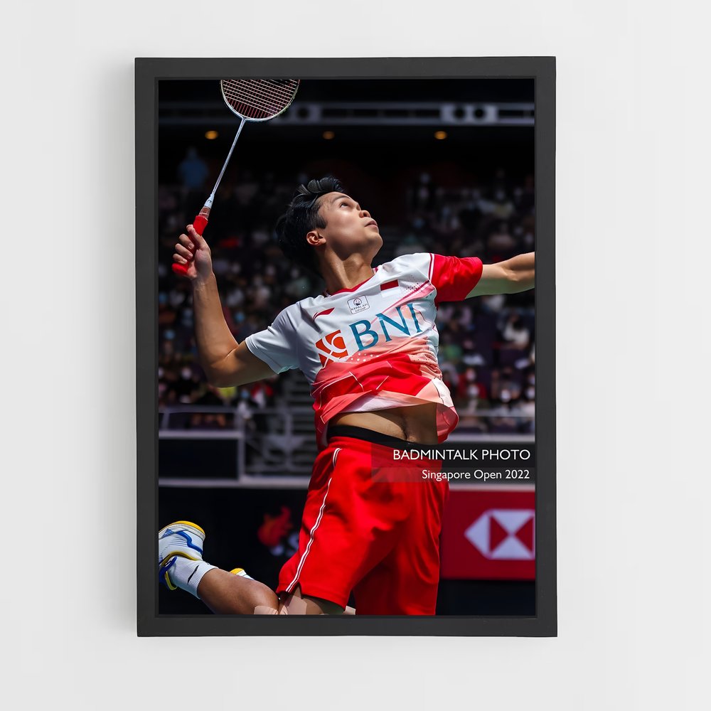 Poster Smash de Gloire – affiche Badminton (vue 2)